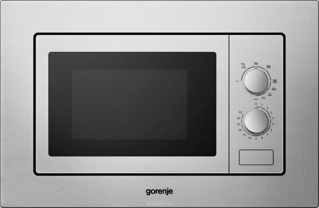 Ang built-in na microwave oven - mga sukat at tampok ng built-in na microwave na may mga maikling katangian