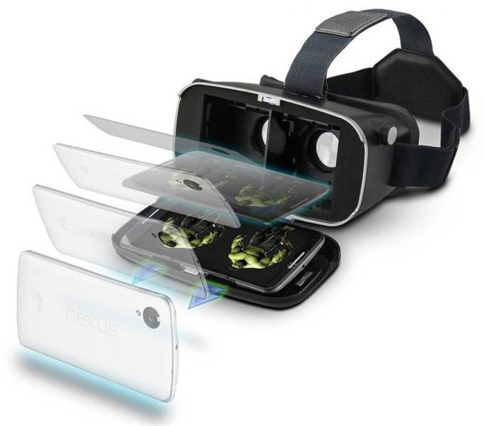 Virtual-Reality-Brille für Smartphones (VR)