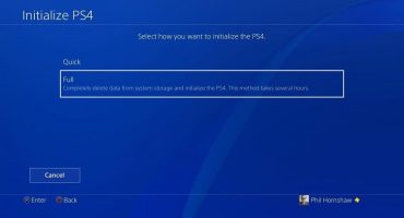 Was bedeutet ps4-Systeminitialisierung?