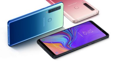 L’anunci del telèfon intel·ligent Samsung Galaxy A9 (2019) amb quatre càmeres